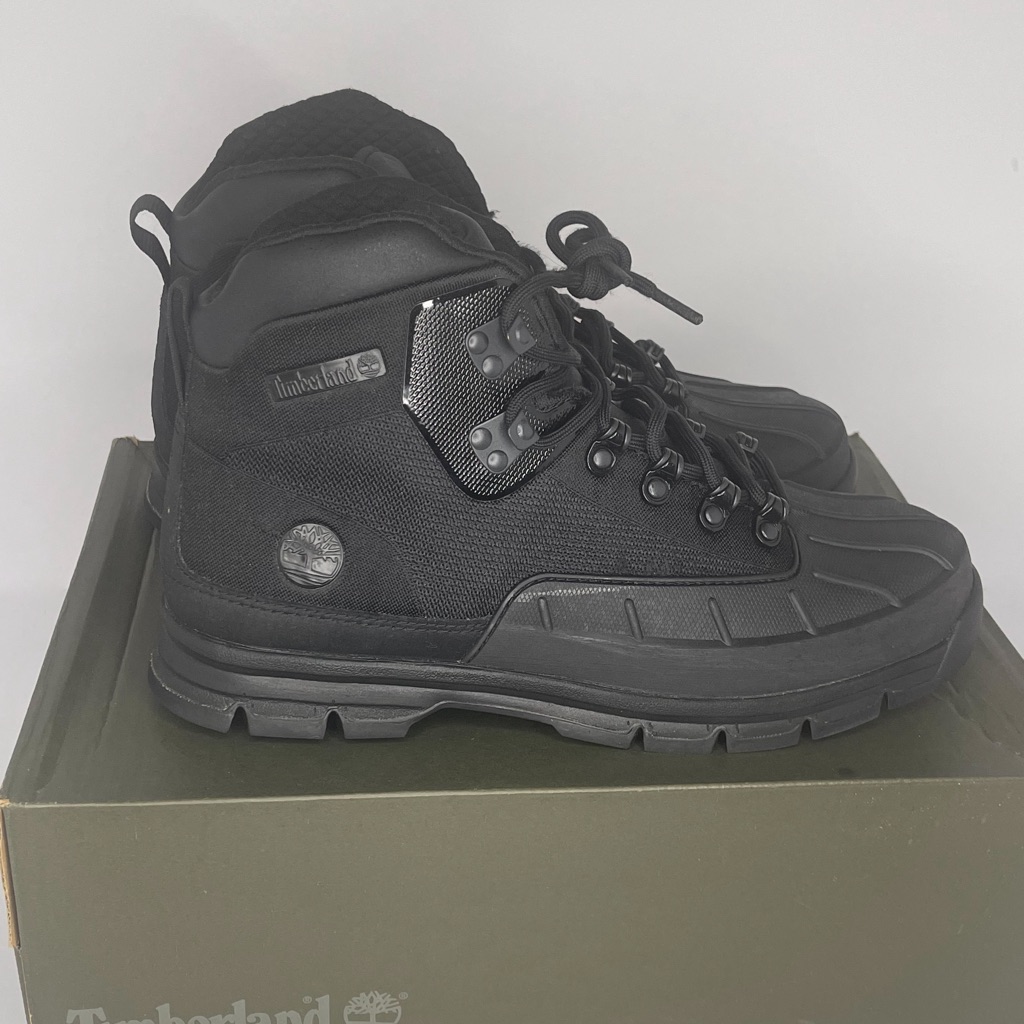 Timberland Euro Hiker Sf Shell Toe Boot Black Knit